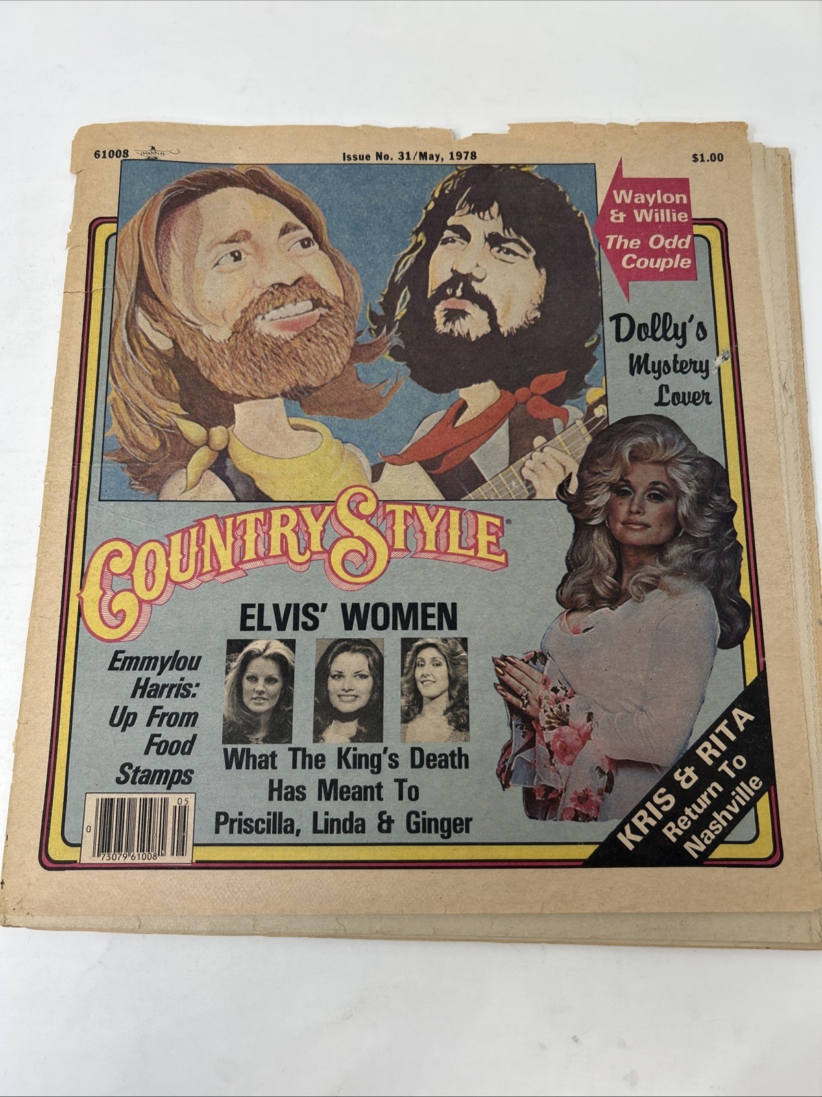 Country Style Magazine 1976 1978 Elvis Dolly Parton Bob Dylan Loretta Lynn Merle