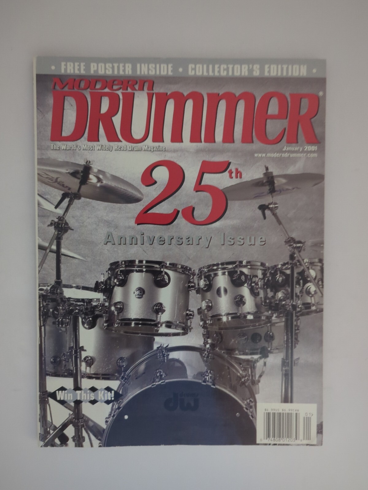 MODERN DRUMMER – January 2001 – 25th ANNIVERSARY ISSUE + Top 25 Drummers