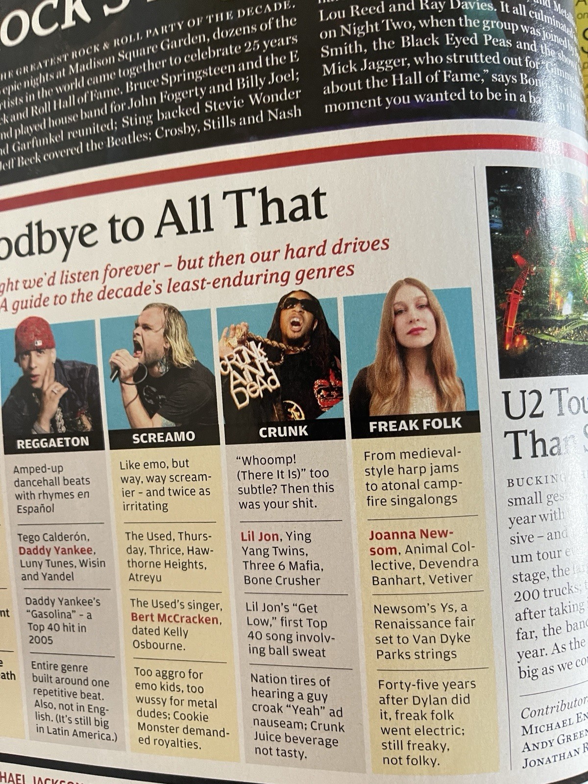 2010 ROLLING STONE MAGAZINE ISSUE 1094/1095 BEST SONGS OF THE 2000’S