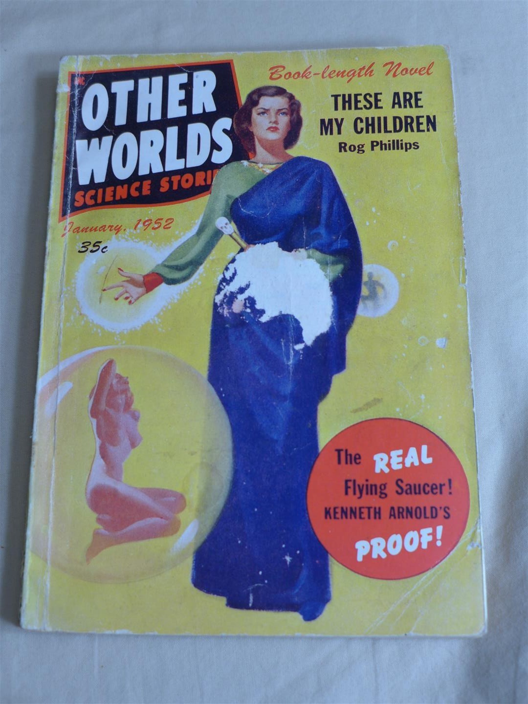 Other Worlds Science Stories THESE ARE MY CHILDREN by Rog Phillips #13 Jan. 1952