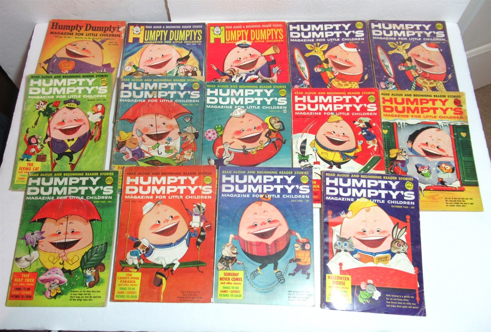 Lot 14 Vintage Humpty Dumpty’s Magazine For Little Children 1955 – 1962