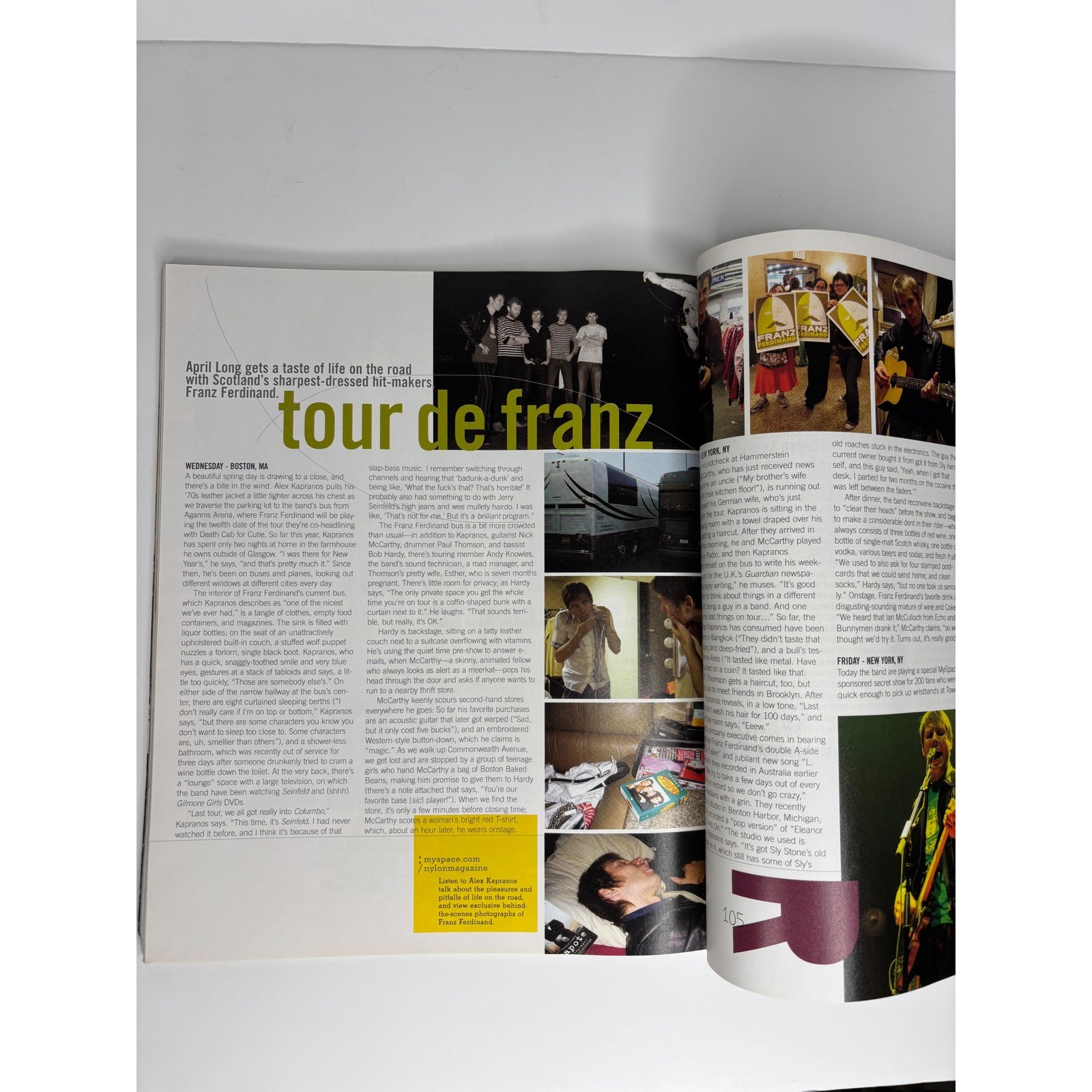 Nylon Magazine Music Issue Be Your Own Pet Franz Ferdinand 2006