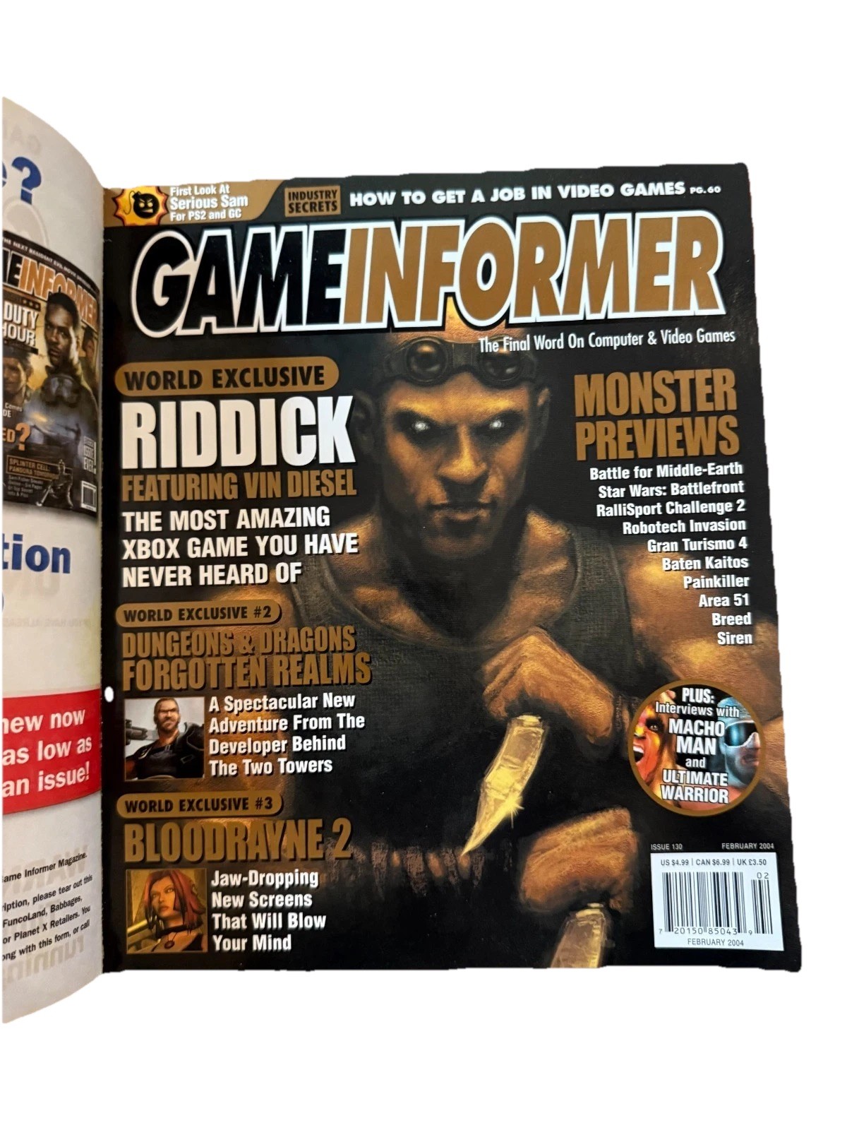 Lot of 2 GameInformer 2003 Year In Review & February 2004 Monster Previews