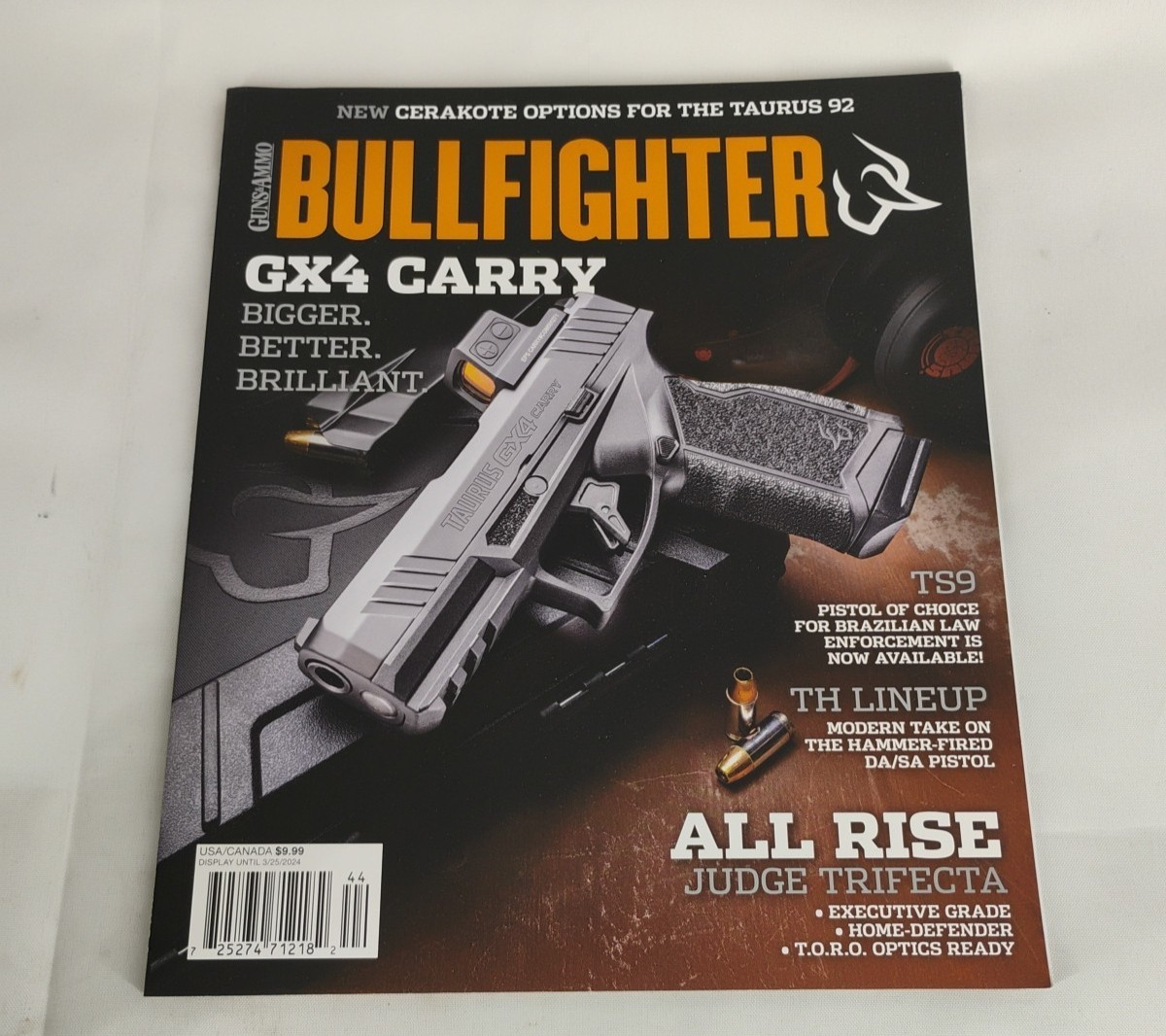 Guns & Ammo Magazine Bullfighter Gx4 Carry Taurus 92 2023