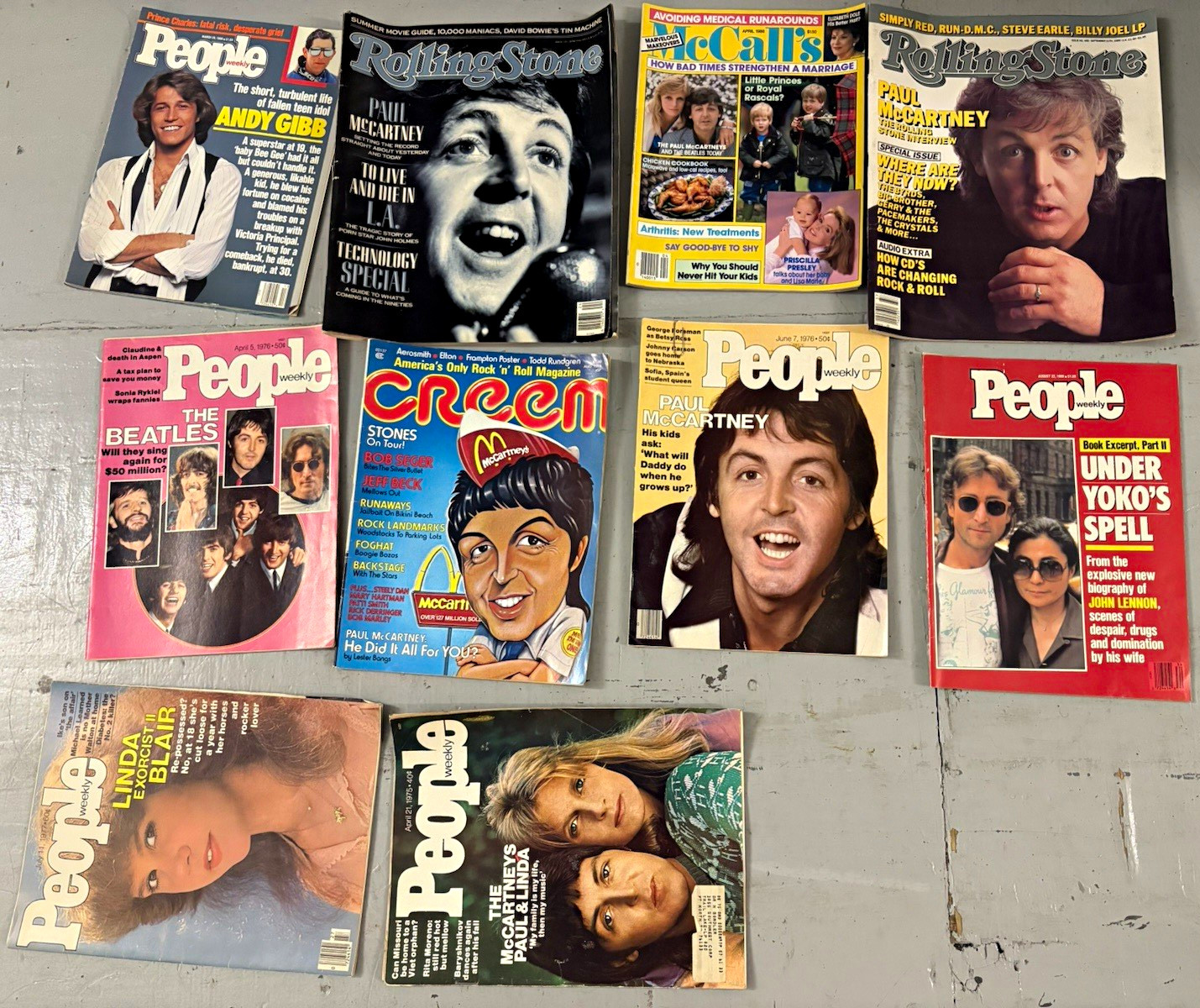 People Weekly Magazine April 1975 Illustrated Issue – Paul McCartney Cover