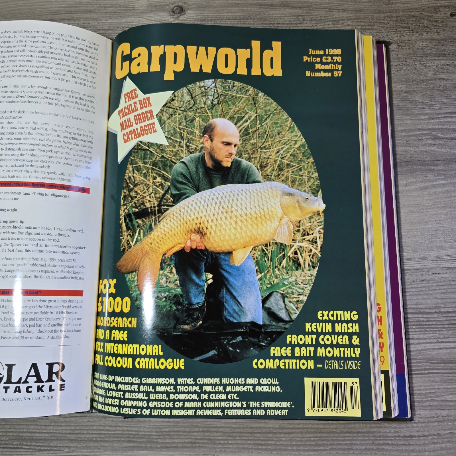 CARPWORLD Magazine No 53-59 Rare Copies In Original Binder Carp Fishing