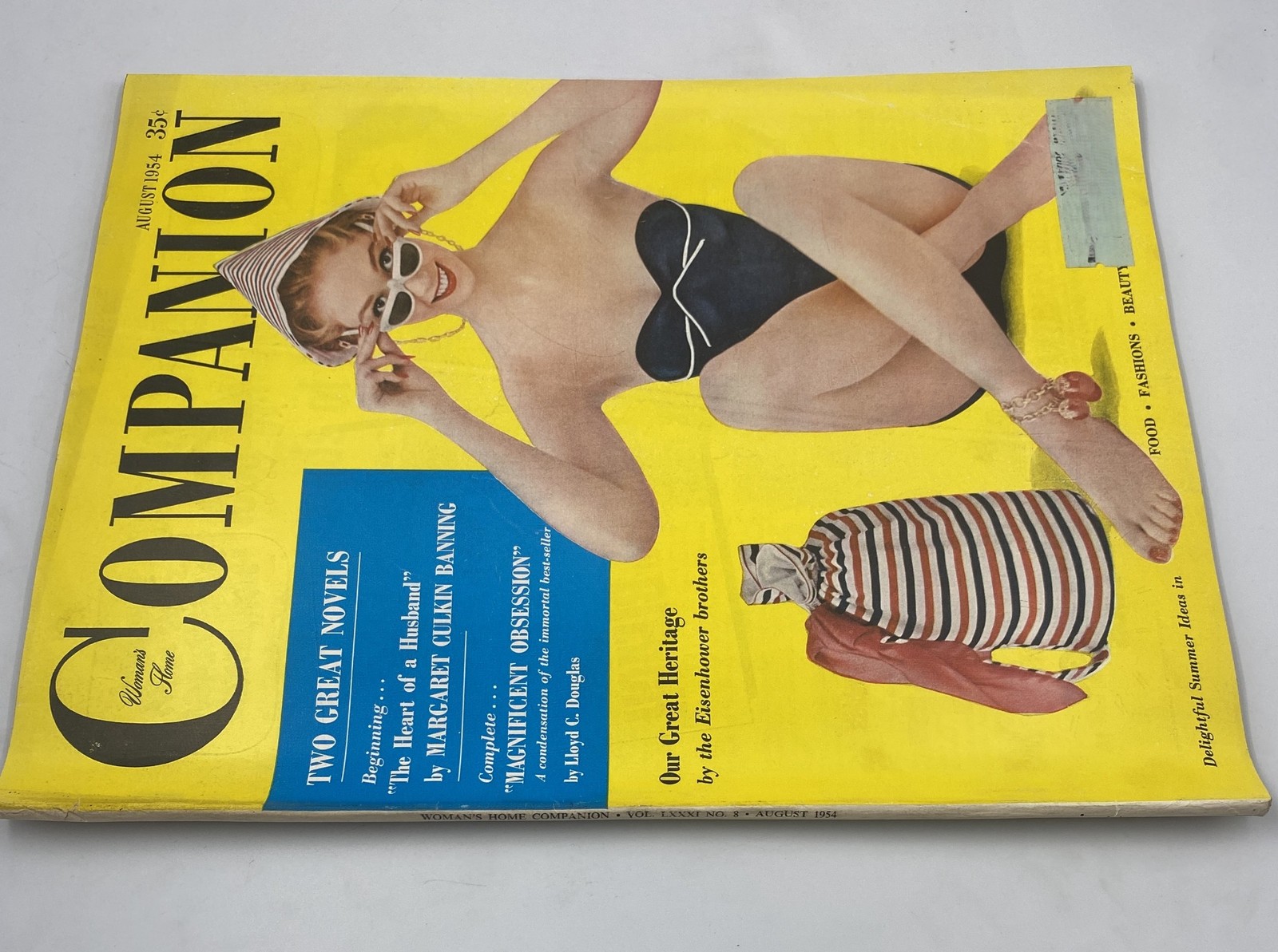 Woman’s Home Companion Magazine August 1954 Eisenhower Fashion Cover