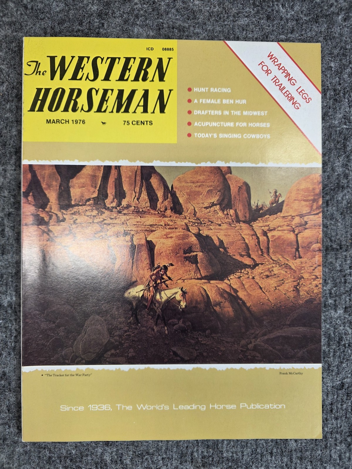 Vintage The Western Horseman Magazine March 1976 Vol 41 No 3 – Horses Equestrian