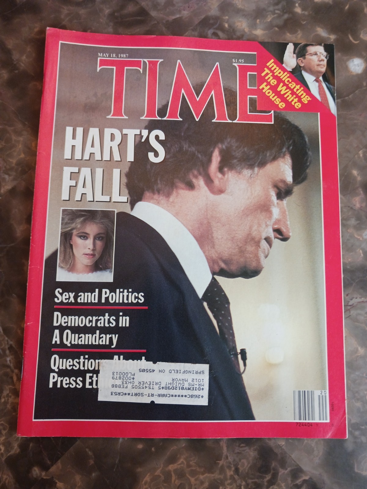 TIME MAGAZINE, Gary Hart’s Fall, May 18, 1987; Sex & Politics; Vintage; See Pics