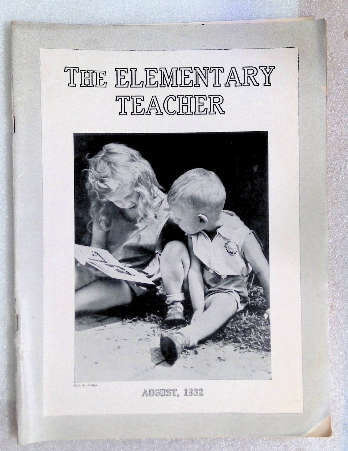 The Elementary Teacher August 1932 Children Reading Magazine Education History