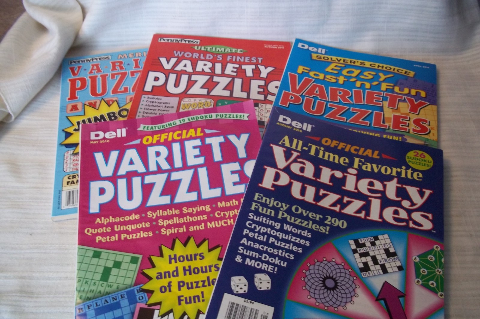 Penny Press/Dell Variety Puzzles – NEW – LOT OF 5
