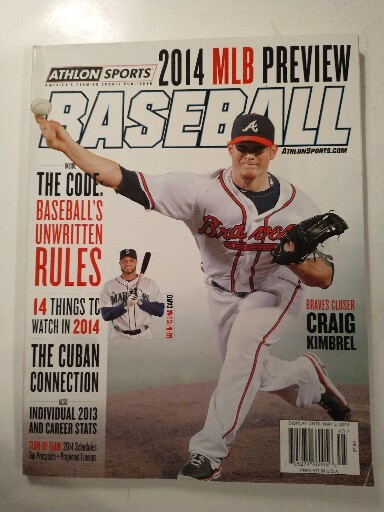 MLB Preview Baseball Magazine 2014 Craig Kimbrel – Athlon Sports