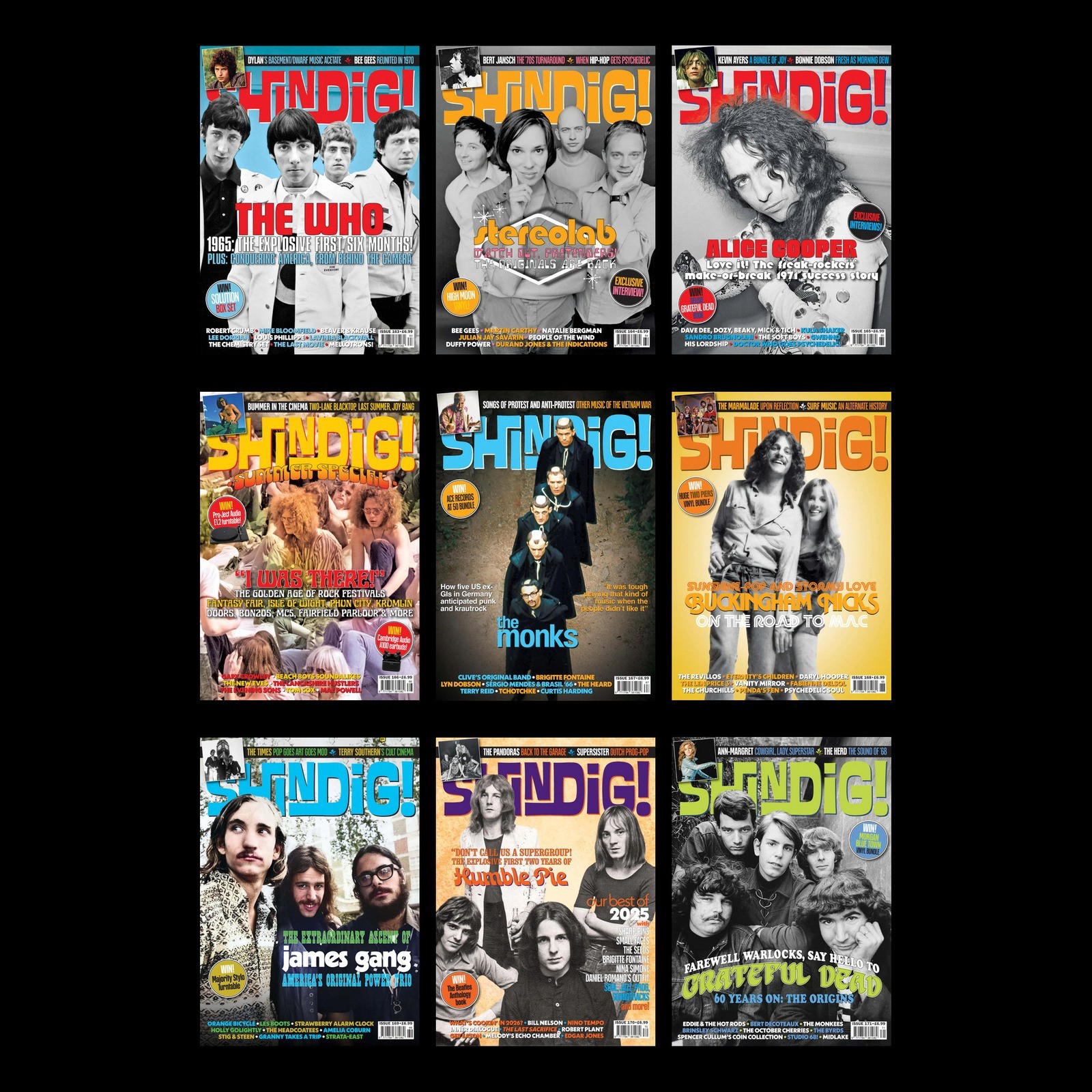 Shindig Magazine 146 Issues & Specials Archive on USB Flash Drive + bonus