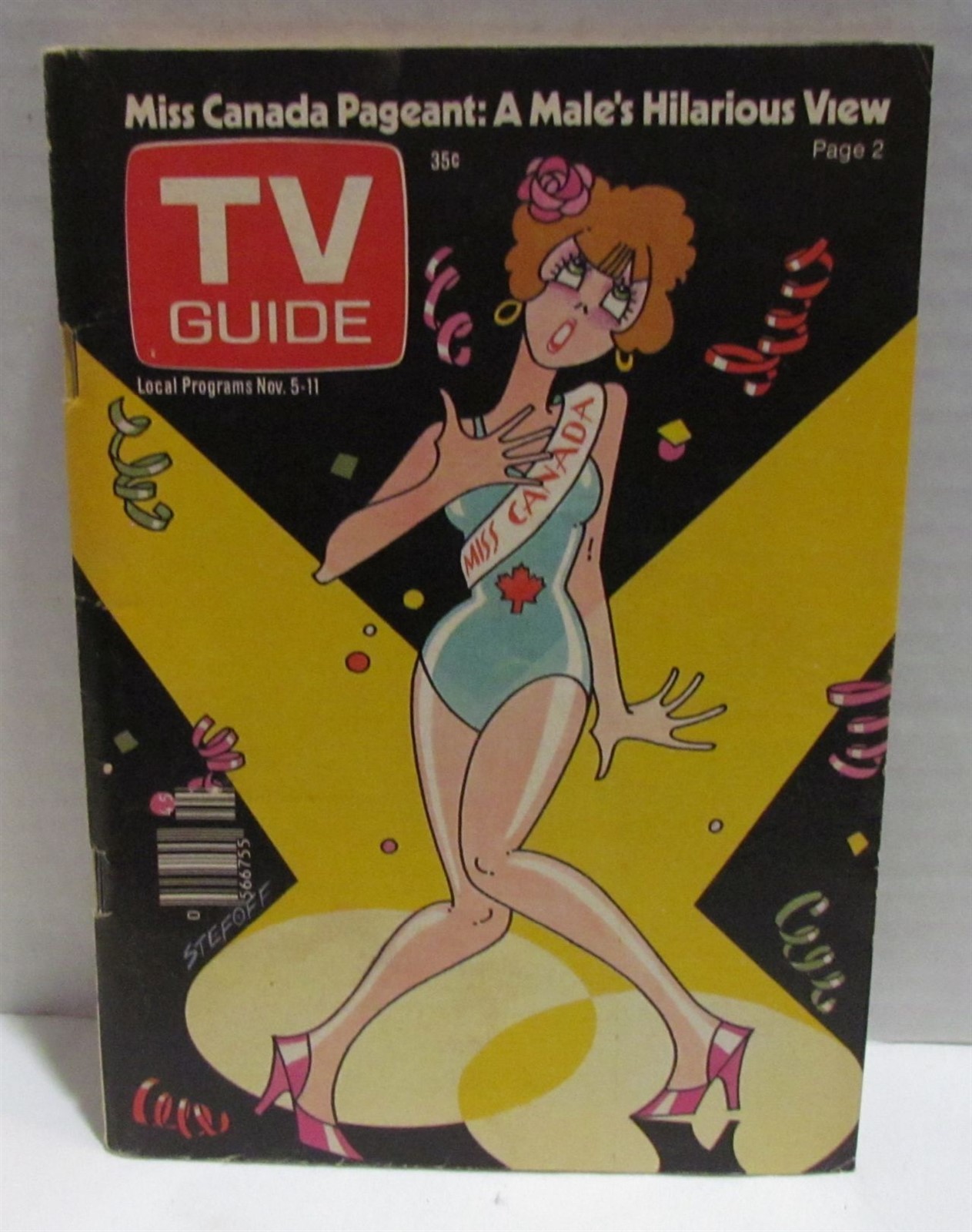 TV Guide November 1977, Miss Canada, Love Boat, Wayne Vold, Western BC edition