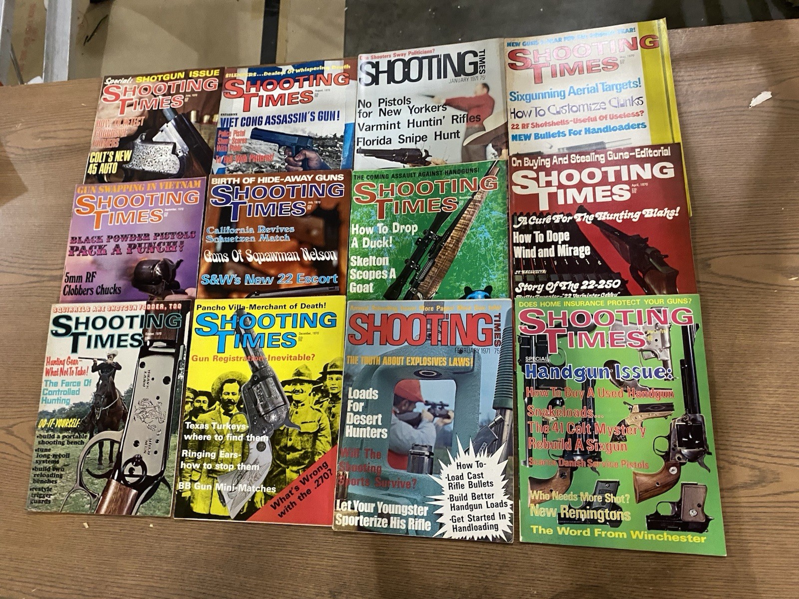 Vintage Shooting Times Magazine – Miscellaneous Lot Of 12 -1970s Issues