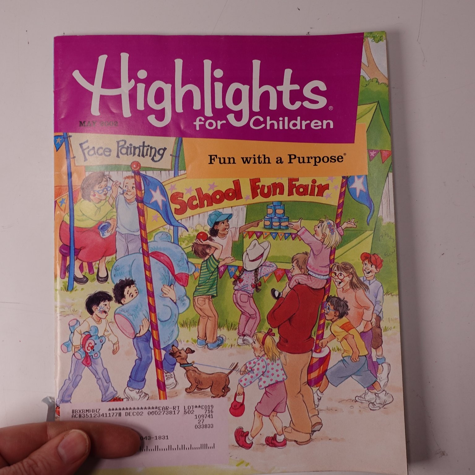Highlights for Children Magazine May 2002 #607 School Fair Fun Activities