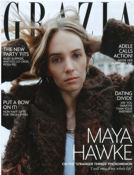 Grazia Magazine issue 922 Dec 8, 2025/ MAYA HAWKE