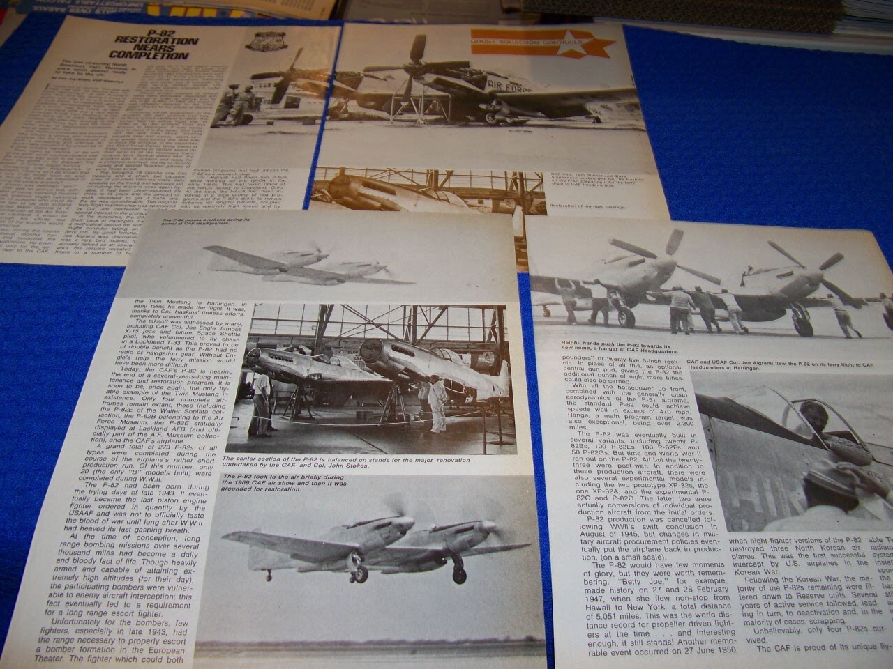 N.A. P-82 TWIN MUSTANG «NEARS COMPLETION»..HISTORY/PHOTOS/DETAILS (765MM)