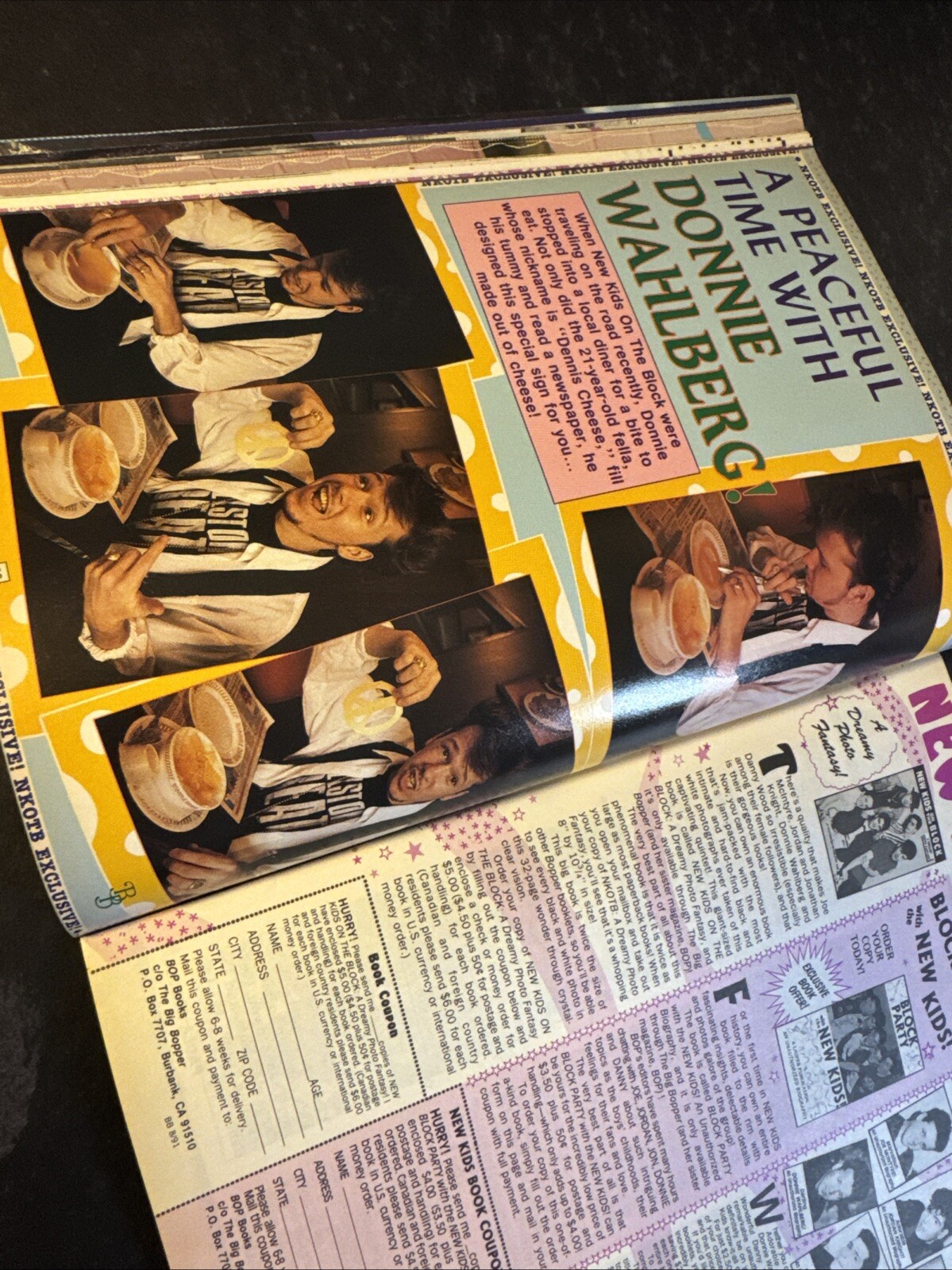 BIG BOPPER MAGAZINE• AUG 1991 • NKOTB Christian Slater + Movieline Mag • BOP-09