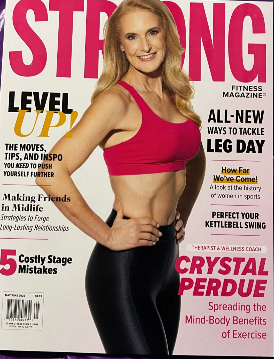 Strong Fitness magazine May/June 2026 Crystal Perdue Mind-body exercise benefits