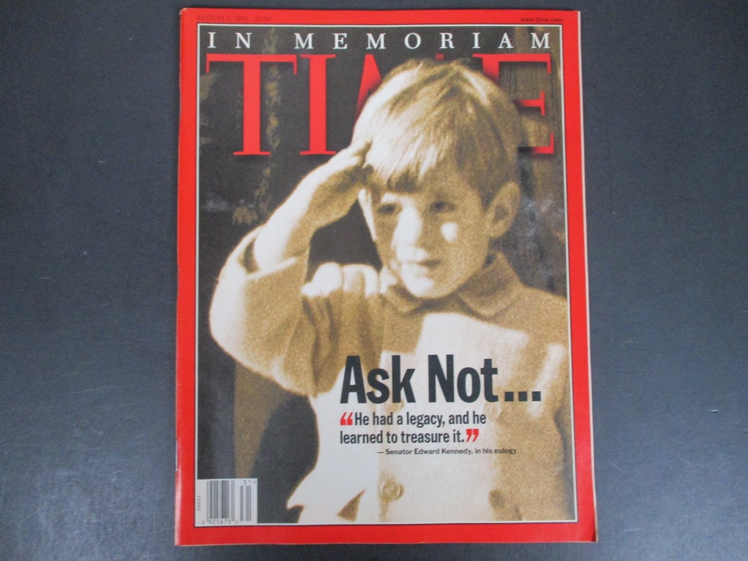 TIME Magazine August 1999 John F. Kennedy Jr. In Memoriam News Time Inc.