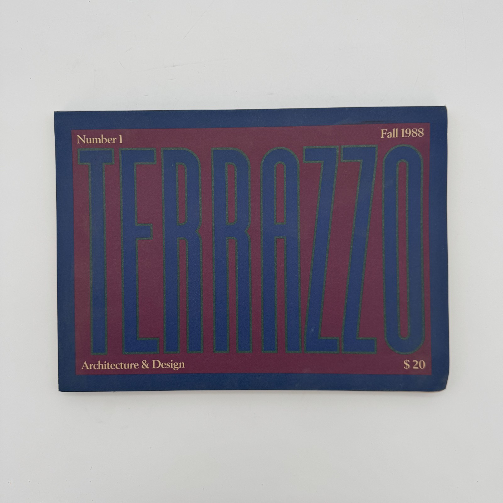 Terrazzo Volume Number 1 Fall 1988 Architecture & Design Book by Barbara Radice