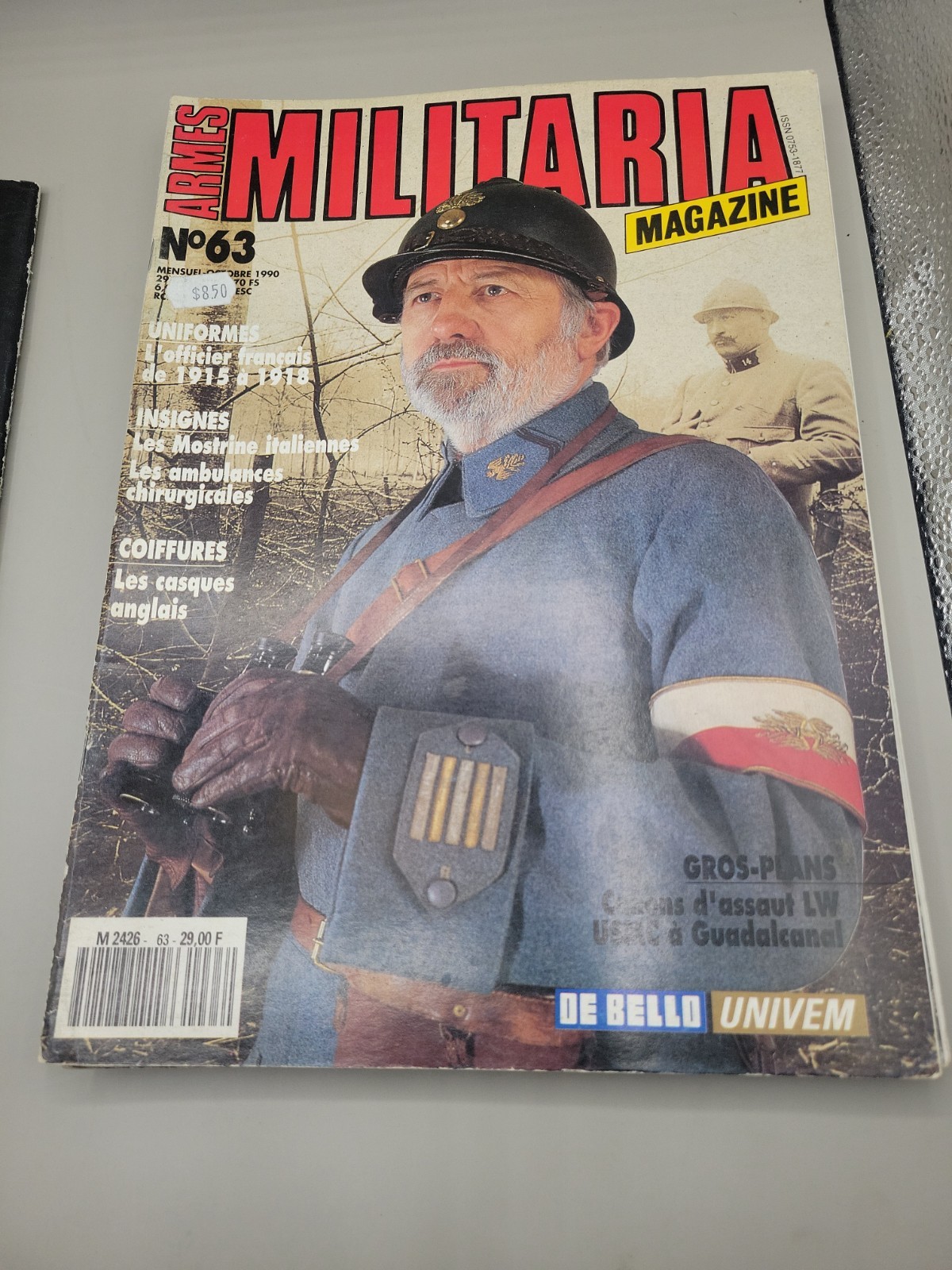 Lot Of 8 VTG French Militaria Magazines. 1990-1991 #61-62-63-64-65-66-67-69
