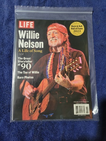 Life Magazine November 2023 Willie Nelson Rare Photos Rock & Roll Hall of Fame