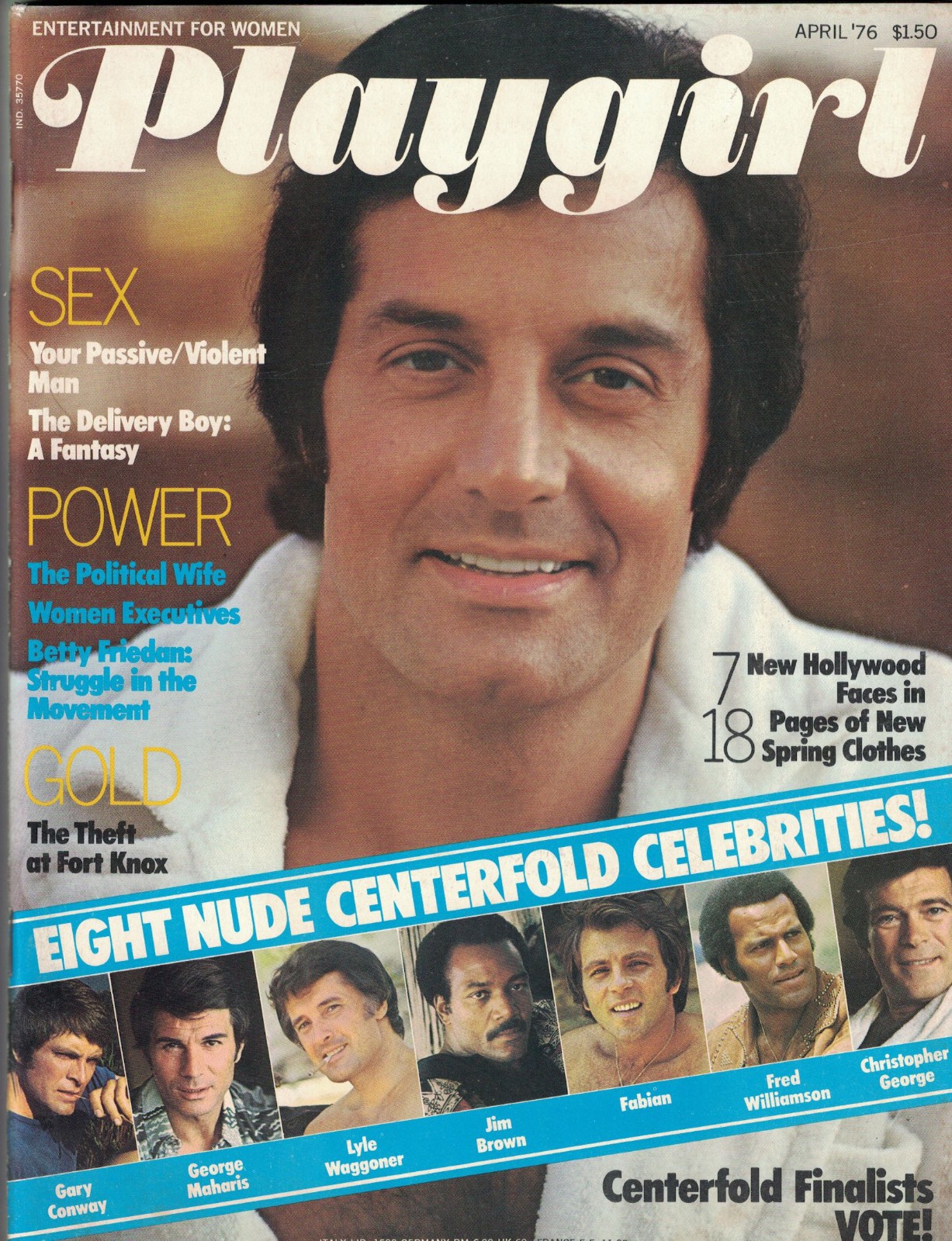 Playgirl Magazine April 1976 Gay Interest Celebrity Centerfolds