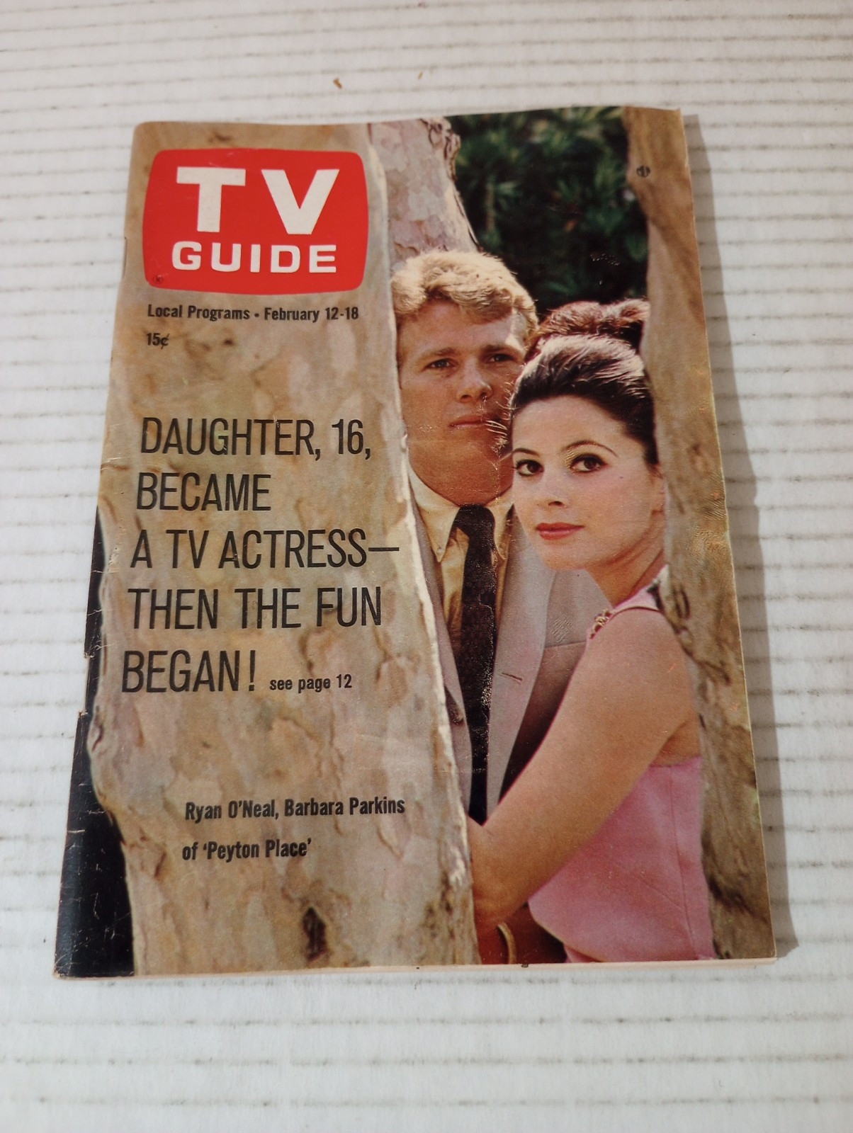 TV Guide UT ID Feb 12 1966 Debbie Watson Ryan O’Neal Nina Wayne Jacques Cousteau