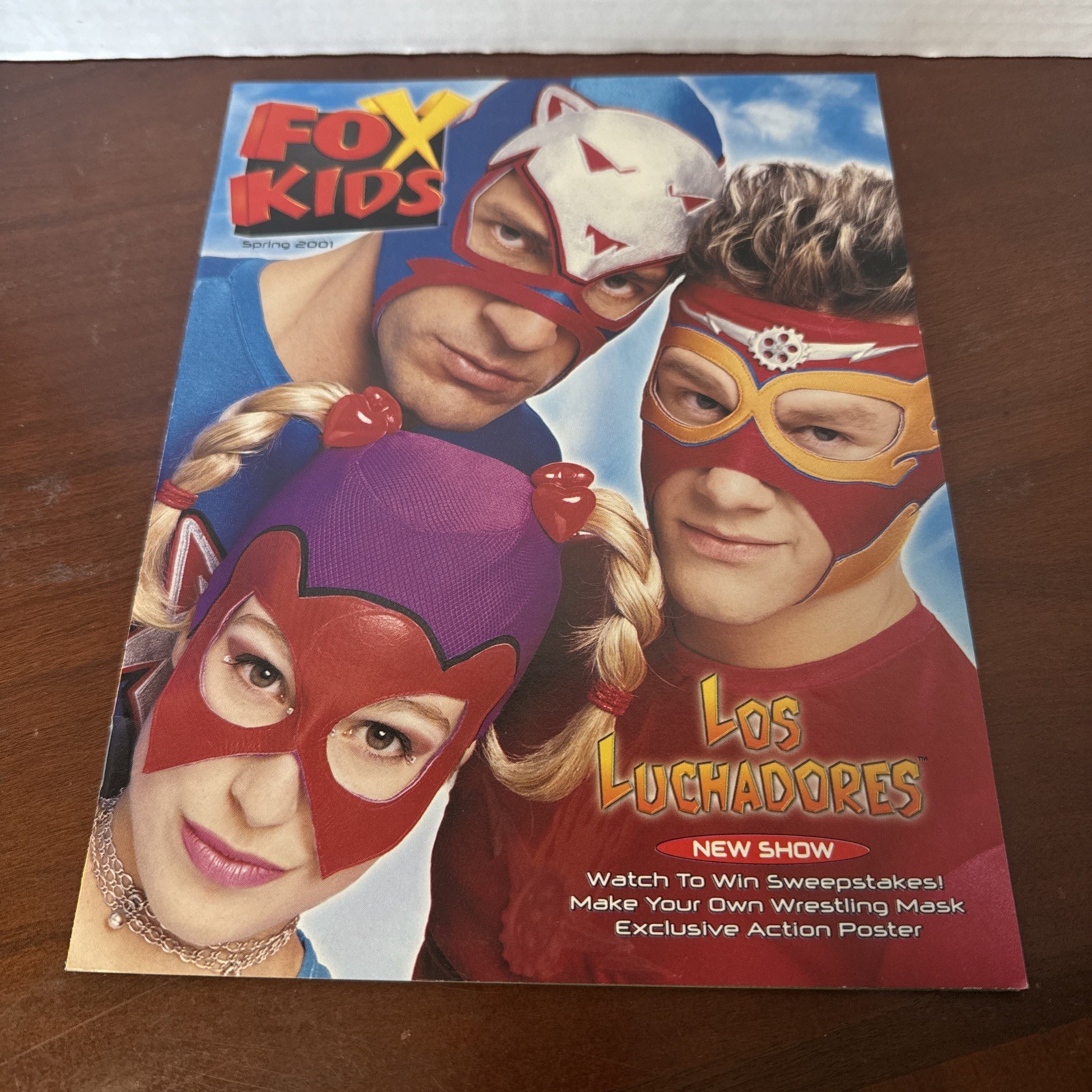 Fox Kids Magazine Spring 2001 Los Luchadores With Poster
