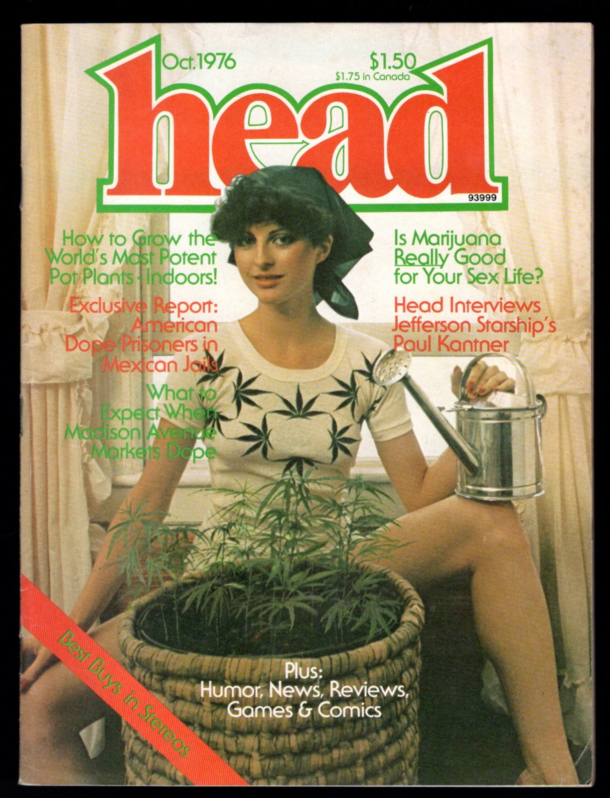 Head Magazine #7 October 1976 Paul Kantner -Underground Strips- Pot Culture Mag