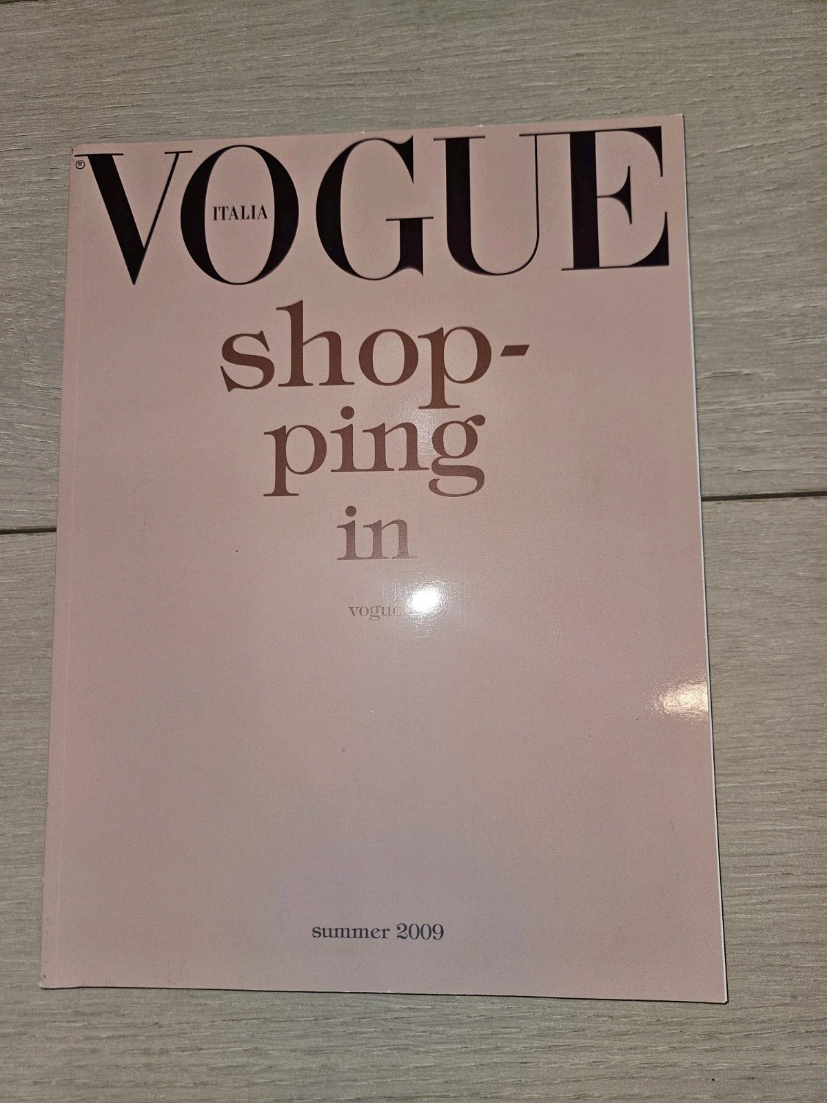 VOGUE Italy 2009 #708 August & Supplemento Shop