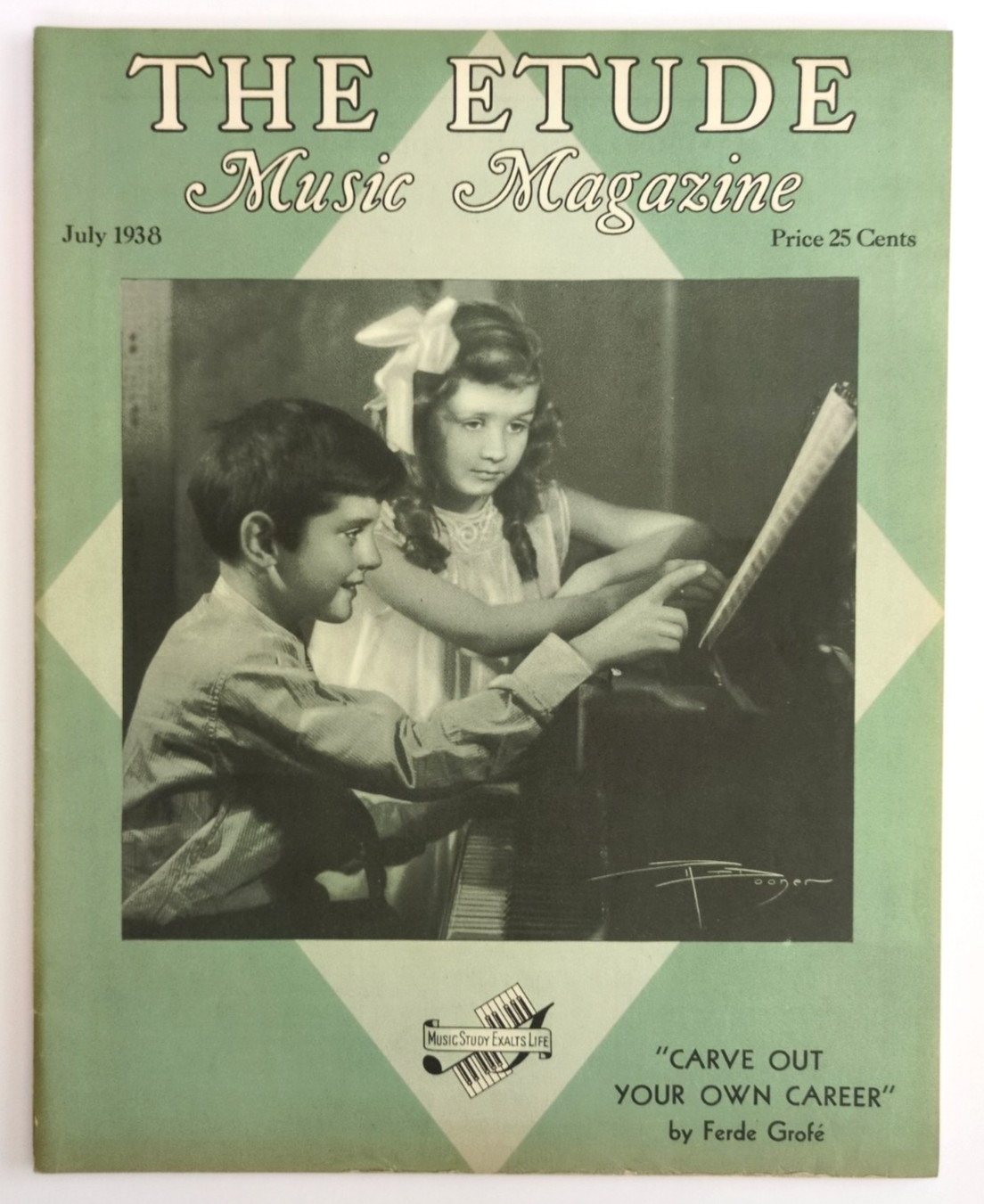 The Etude Music Magazine July 1938 (Vol 56 No 7) Children at Piano Issue Old Ads
