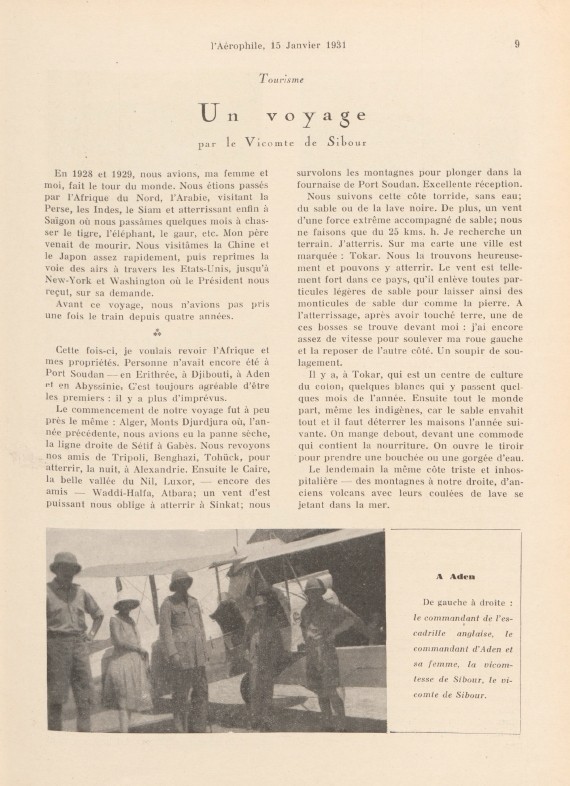 121 Old Issues of L’Aérophile Magazine – Early Aviation (1930-1939) on USB