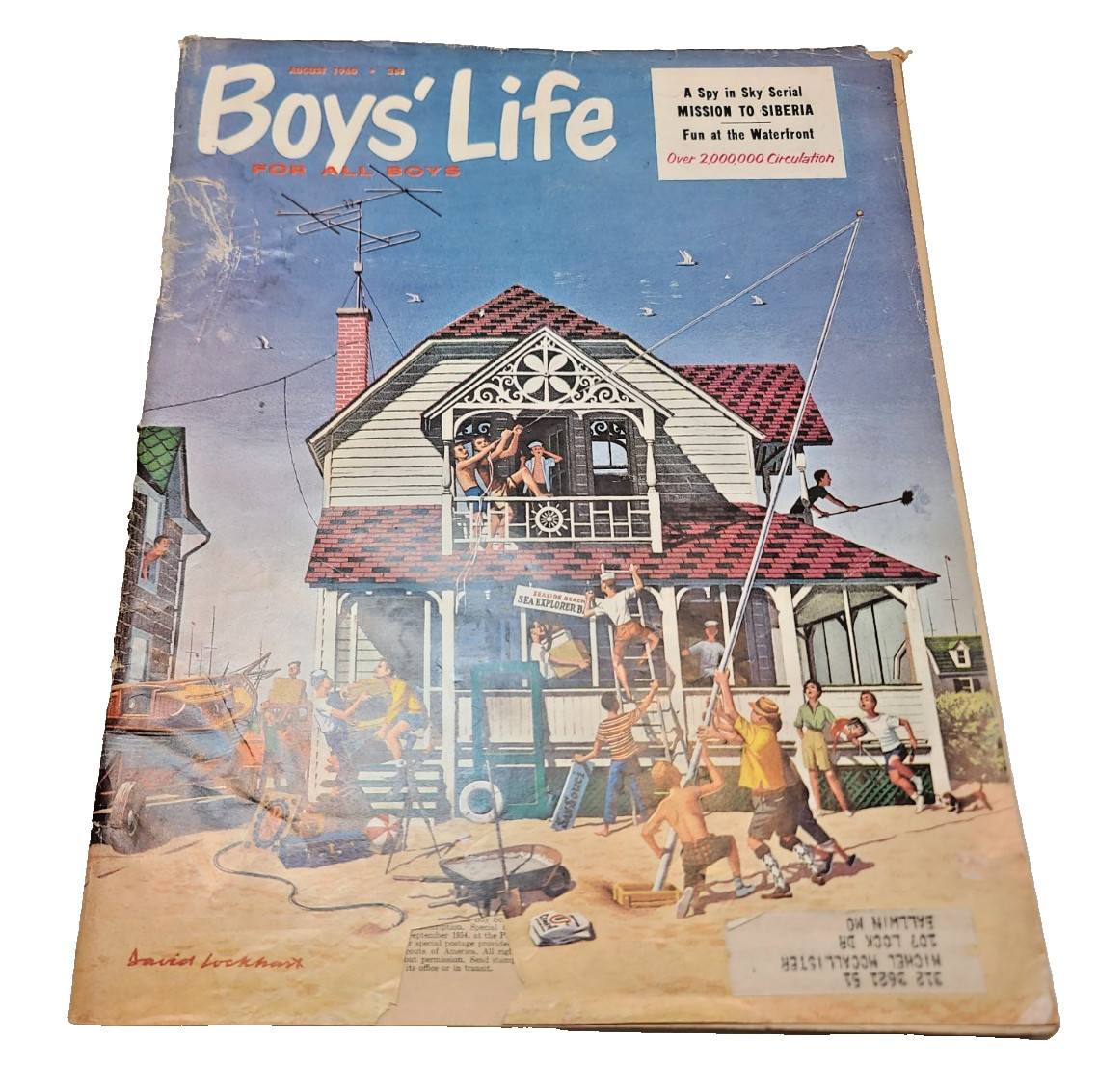 August 1960 Boys’ Life Magazine – Vintage Boy Scouts Issue – Classic Cover