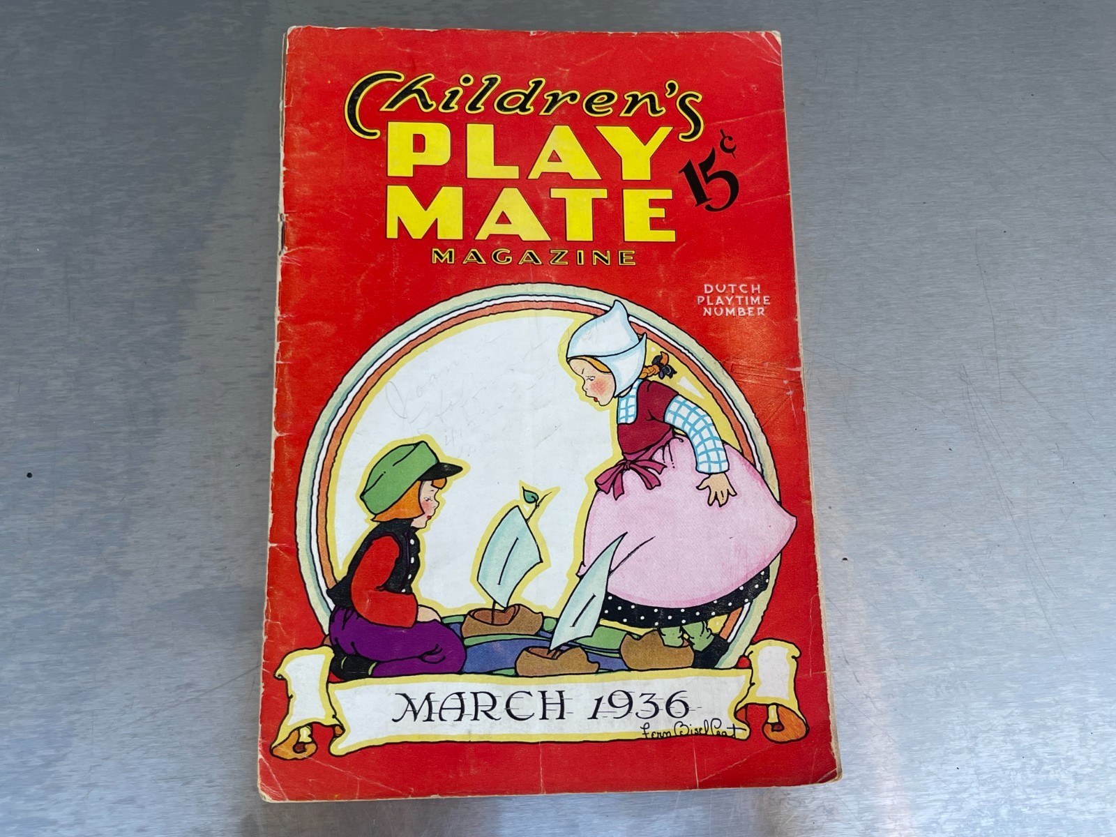 Vintage 1936 Children’s Play Mate Magazine March Dutch Play Time
