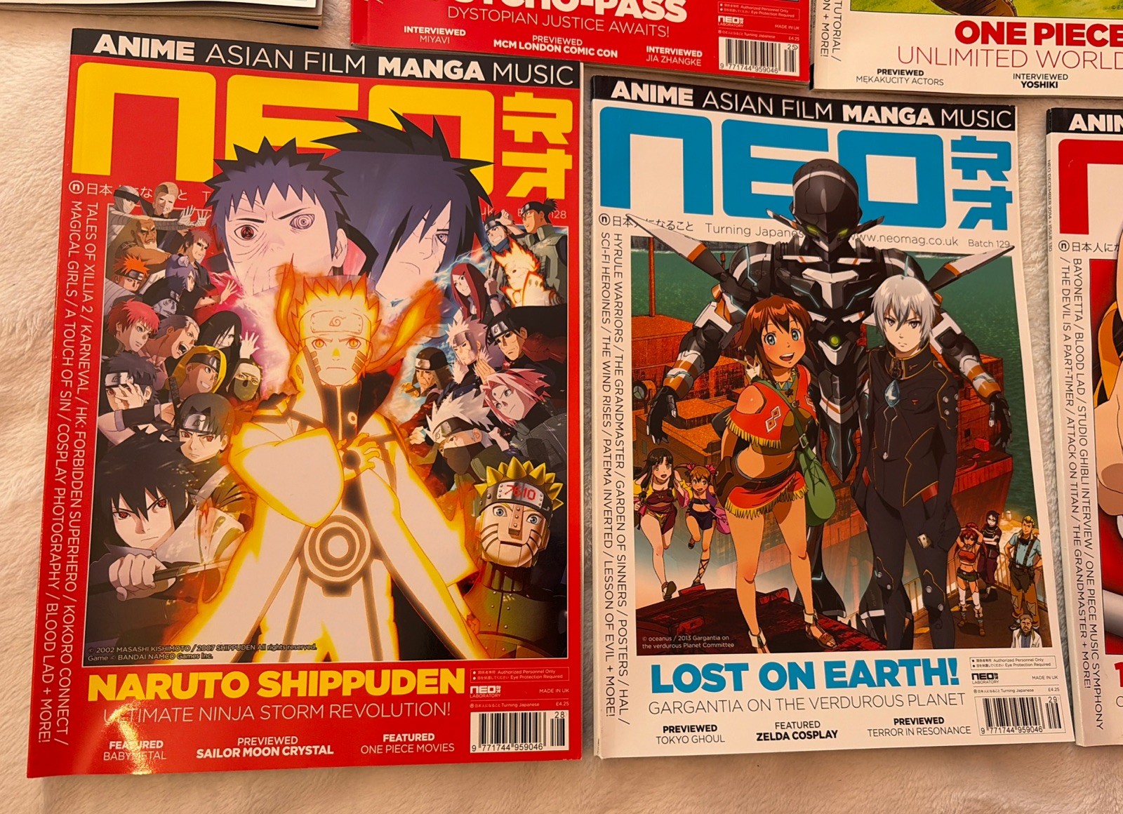 10 X Neo Magazine 2014 Bundle Lot – Full Year Issues 120 – 130 Anime Manga