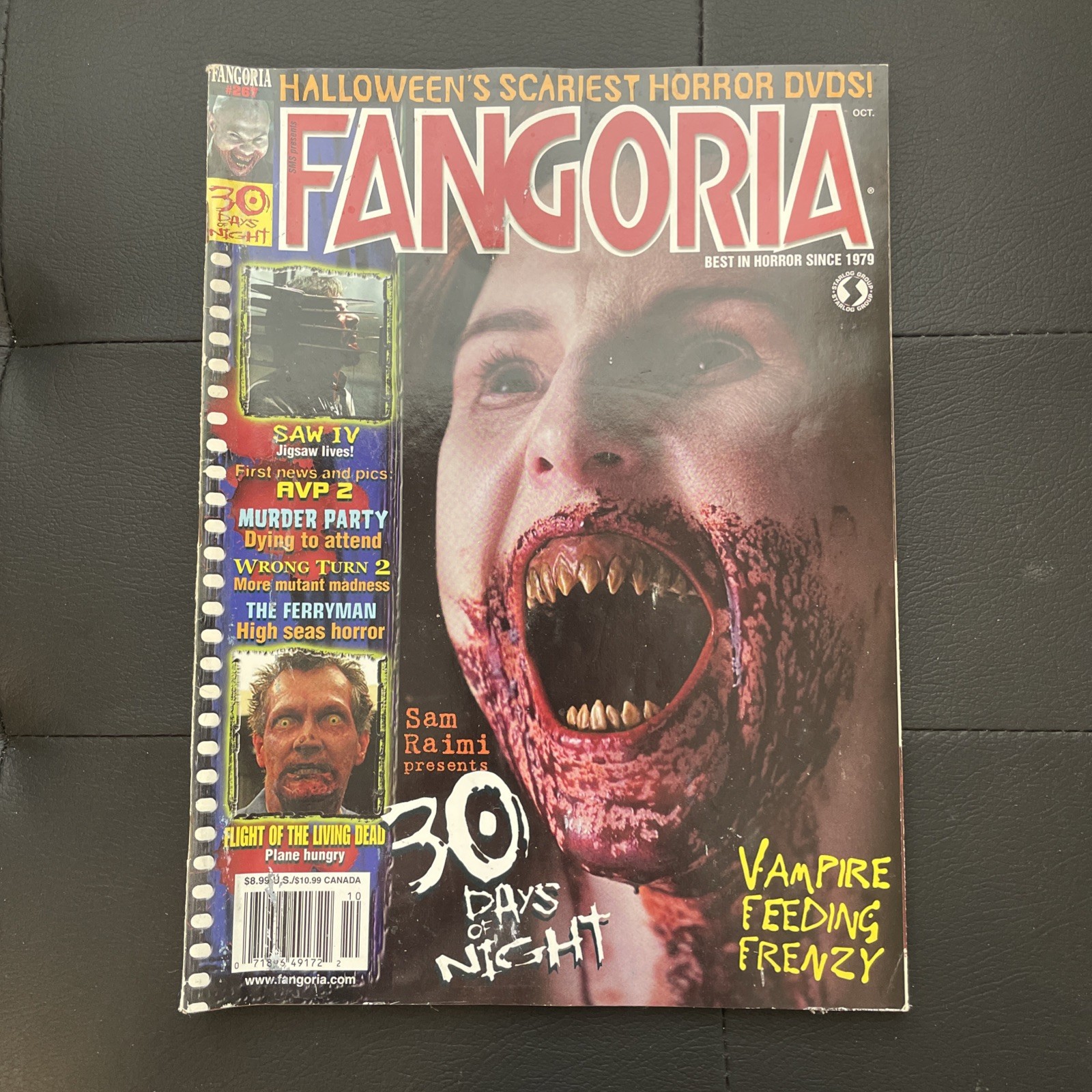 😈FANGORIA Magazine # 267 October 2007 – 30 Days of Night Cover! Clean Book NRMT