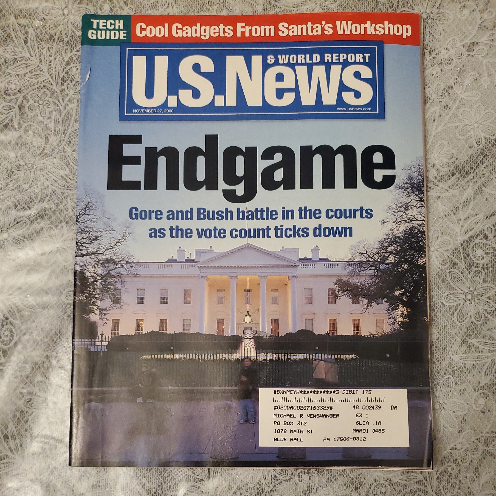 US News World Report Nov 27 2000 Endgame Gore and Bush Battle In The Courts