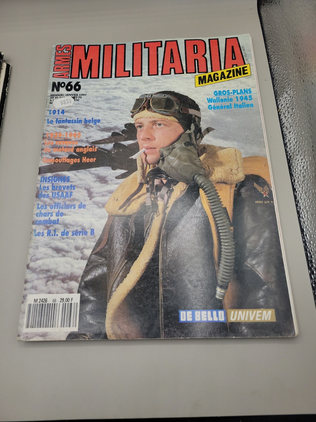 Lot Of 8 VTG French Militaria Magazines. 1990-1991 #61-62-63-64-65-66-67-69