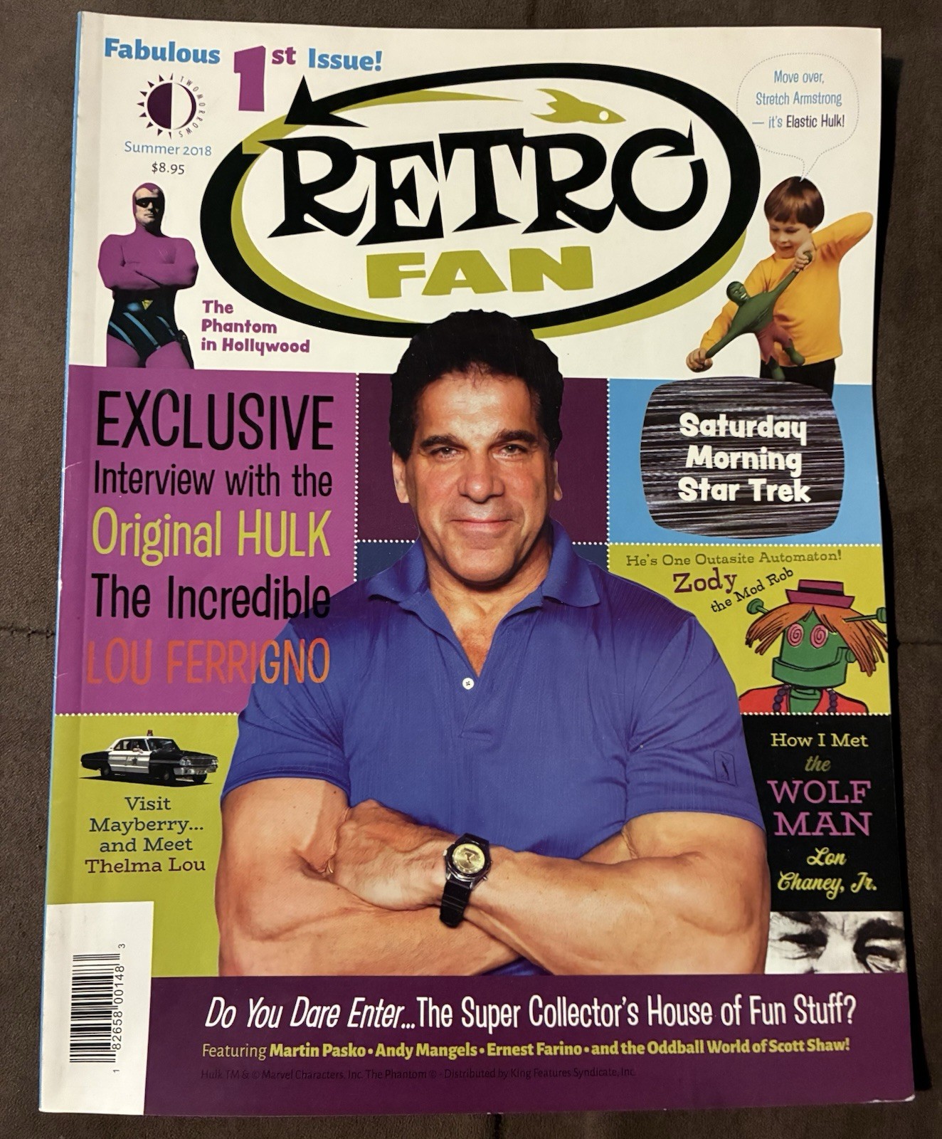 Retro Fan Magazine #1 First Issue Summer 2018 Hulk Star Trek Phantom Pre-owned