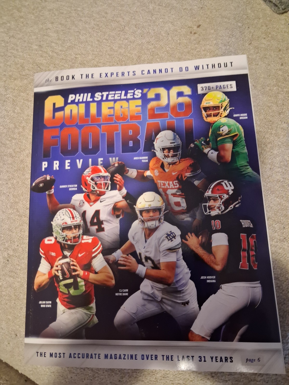 2026 Phil Steele’s College Football Preview Magazine Brand New