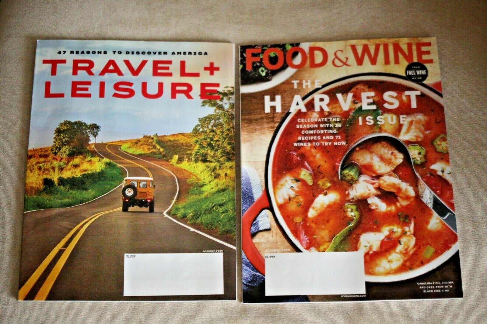 New Travel + Leisure/ Wine & Food Magazine Oct 2020 47 Reasons to Discover USA