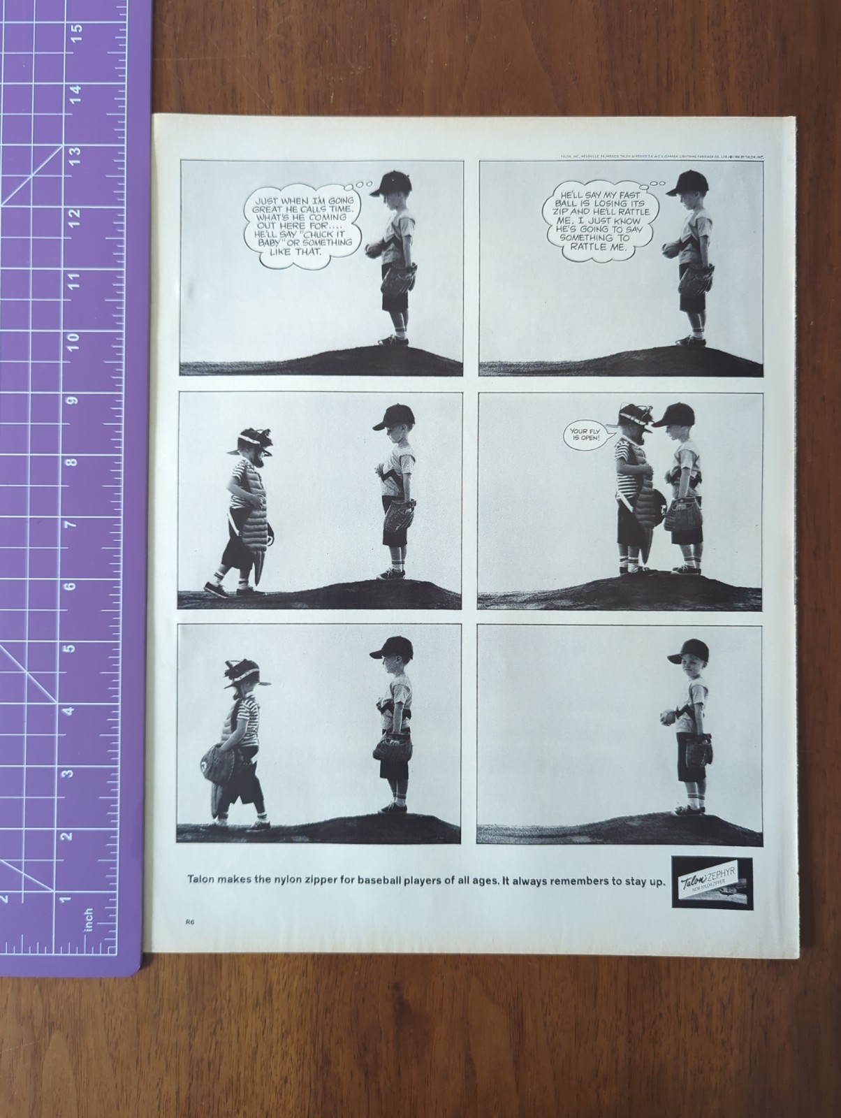1968 Life Magazine Talon Nylon Zipper Vintage Print Ad