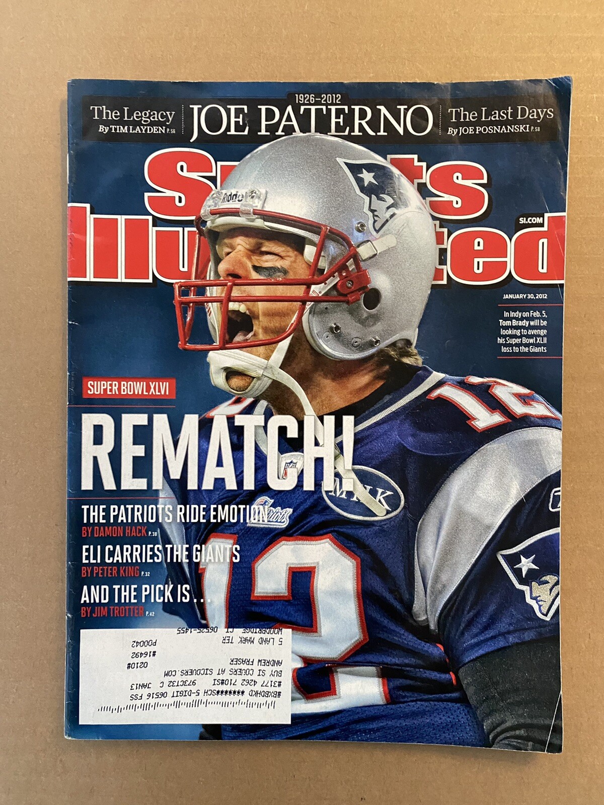 Sports Illustrated January 30, 2012 Tom Brady Super Bowl XLVI Preview Patriots