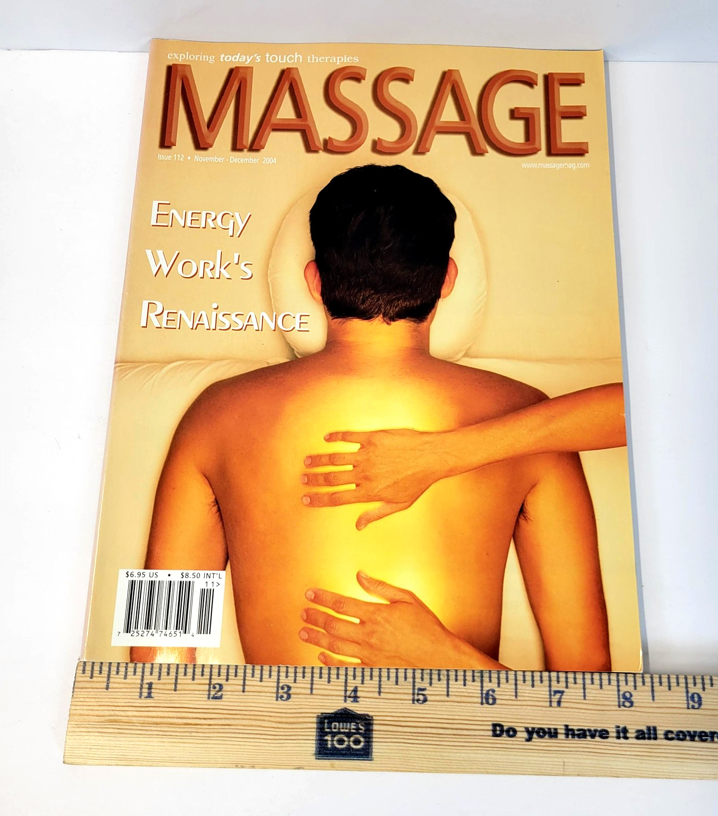 Massage Magazine Nov/Dec 2004 Issue 112 Energy Work Renaissance Back Issue