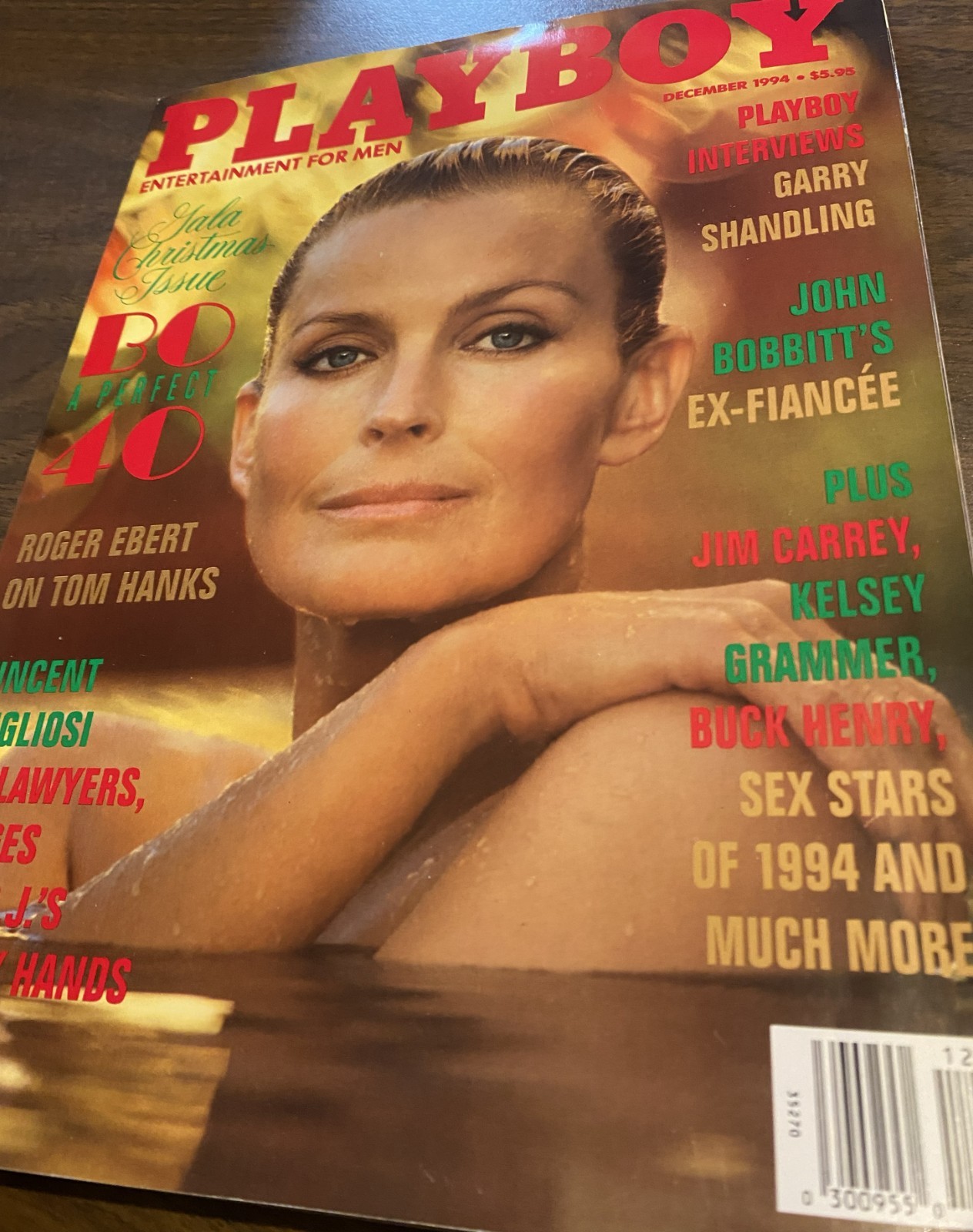 Playboy December 1994 Gala Christmas Issue Bo a Perfect 10