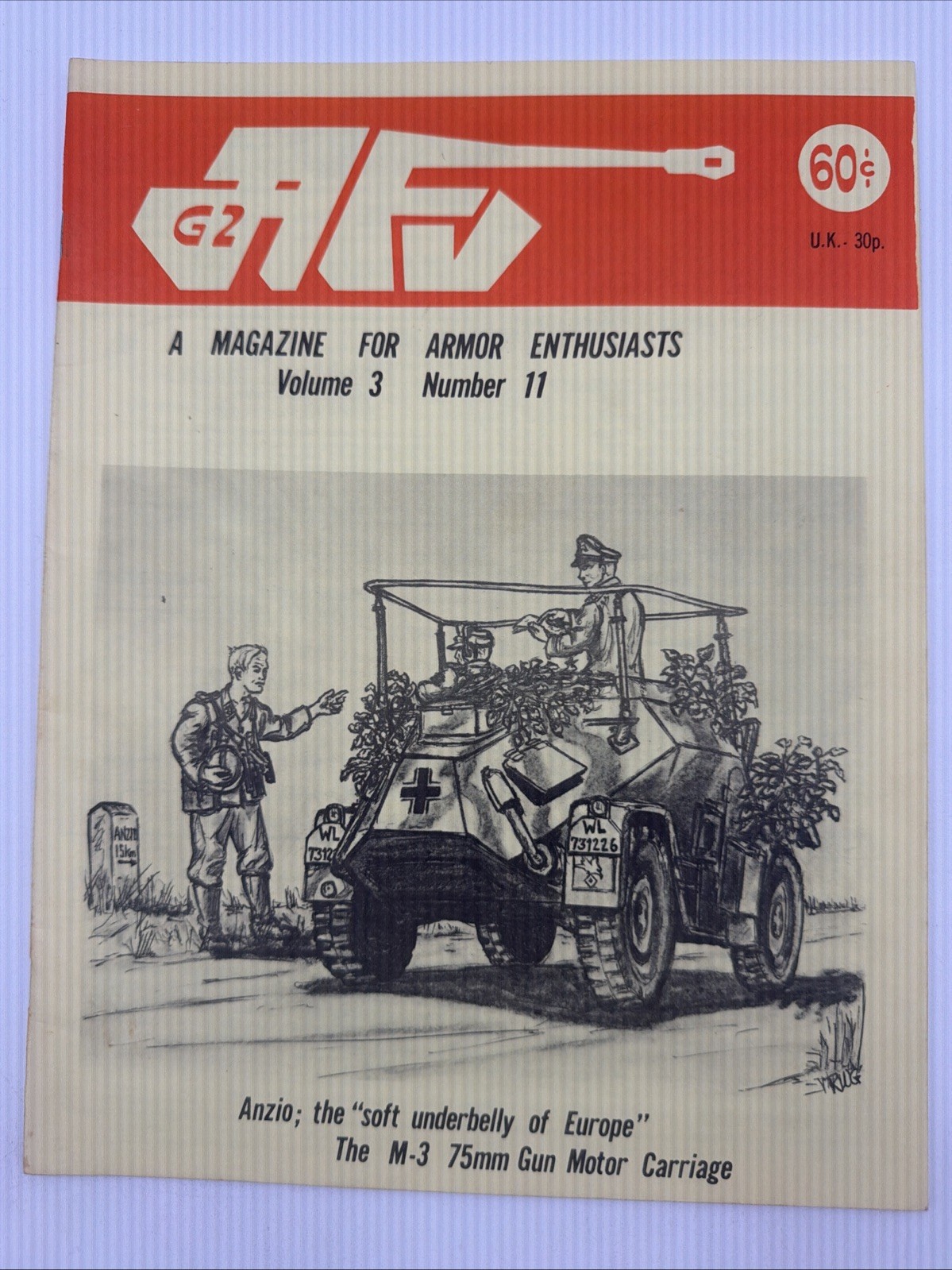 AFV G2 8 Magazine Lot A Magazine For Armor Enthusiasts 1970 United Kingdom War