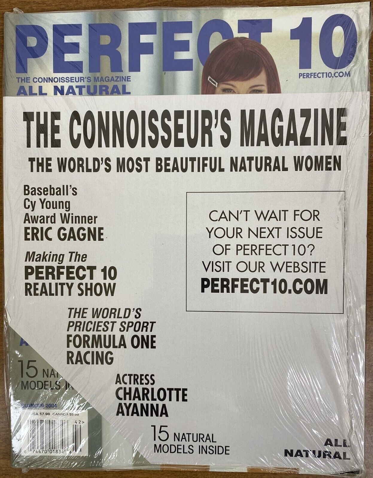 Perfect 10 Magazine Summer 2004 Sealed – Eric Gagne, Charlotte Ayanna, F1